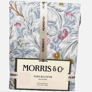 William MORRIS & Co Leicester Blue Floral 60x120 Tablecloth Spring Summer Easter